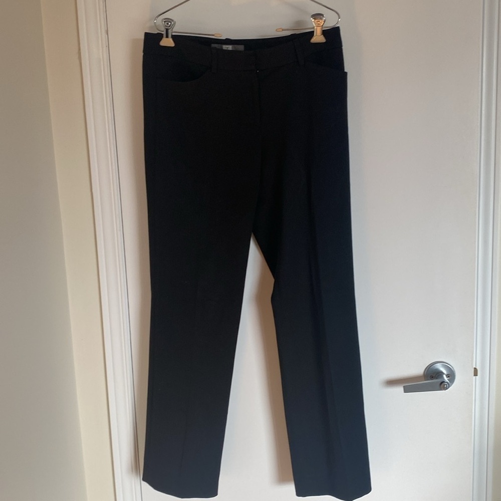 TRISTAN Classic black pant, Size 6, Made in Canada. Polyester blend w pockets